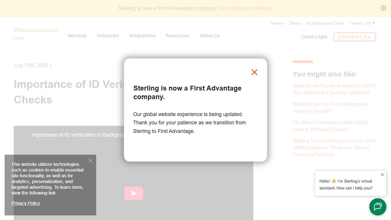Importance of ID Verification in Background Checks - Sterling, a First Advantage company