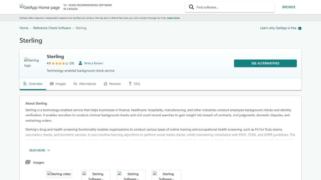 Sterling Reviews, Prices & Ratings | GetApp Canada 2026